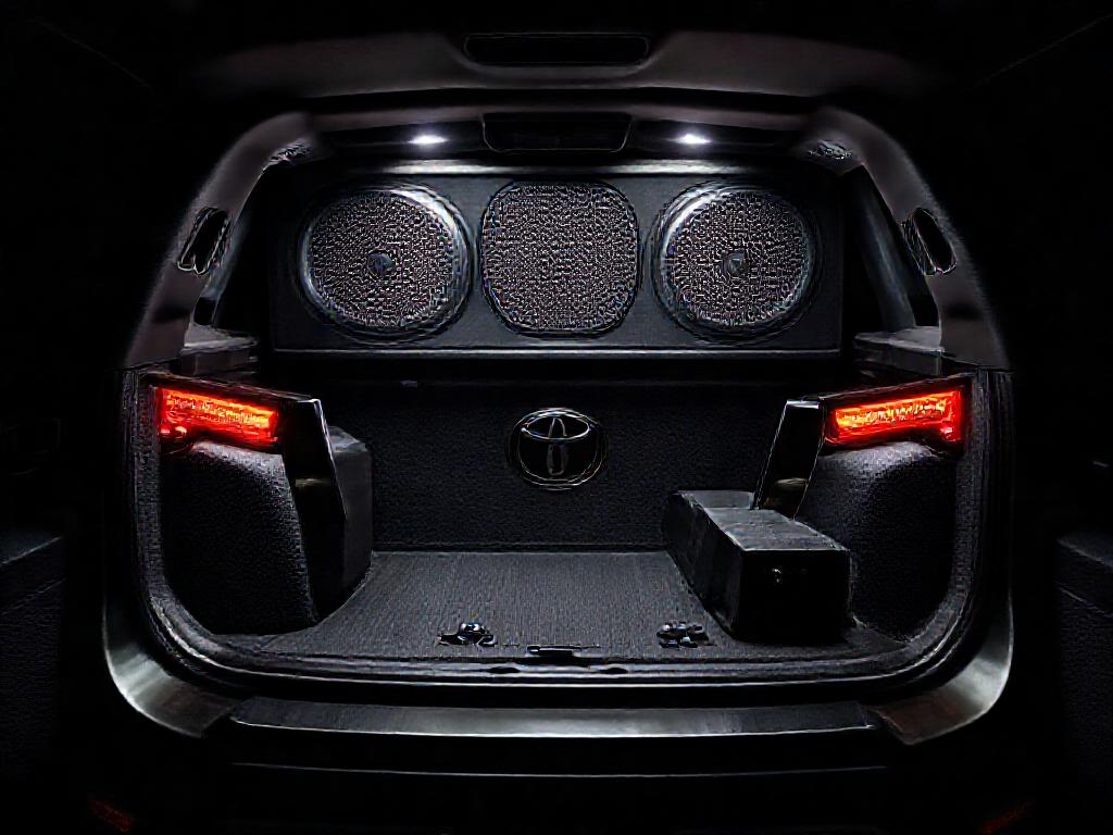Nâng cấp âm thanh Toyota Fortuner — sub gầm ghế hay thùng lớn
