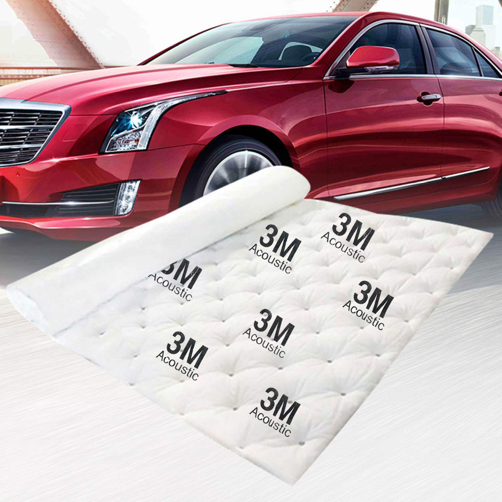 Bông cách âm 3M tiêu âm Damping chống ồn ô tô, sàn xe, trần ô tô, cánh cửa và hốc bánh xe