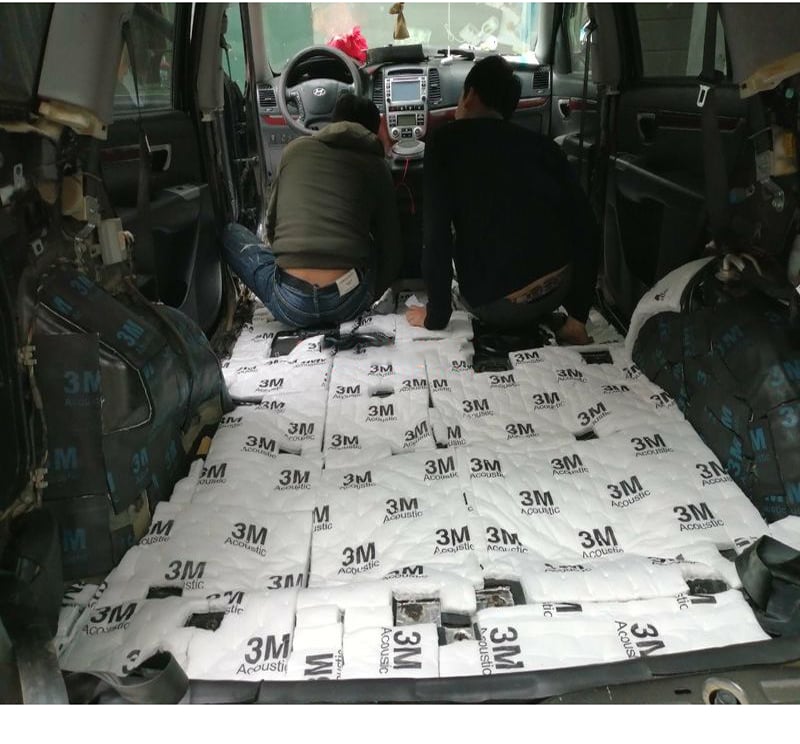 Bông cách âm 3M tiêu âm Damping chống ồn ô tô, sàn xe, trần ô tô, cánh cửa và hốc bánh xe