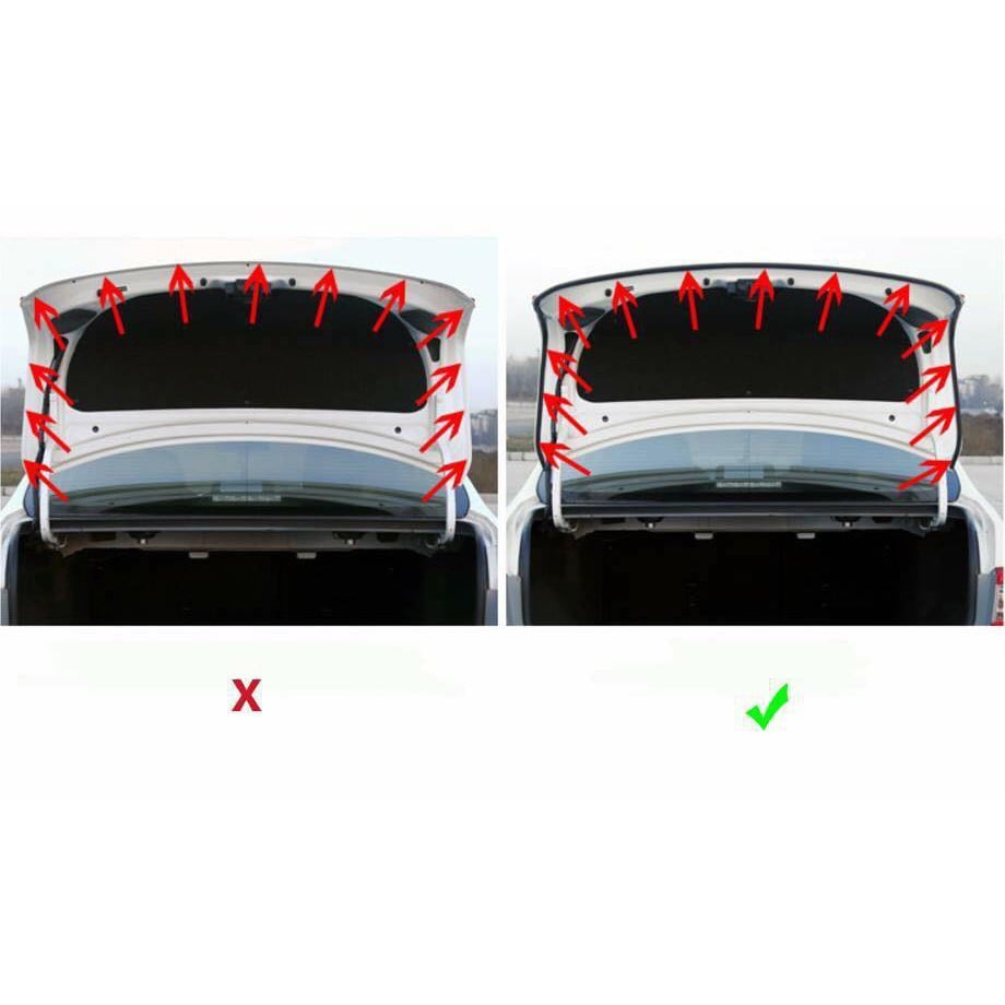 Combo Gioăng cao su cách âm cánh cửa chống ồn cho xe Hatchbach và Sedan cỡ nhỏ