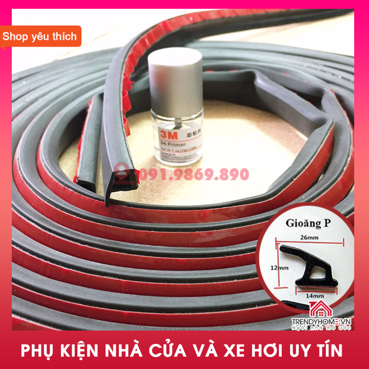 Gioăng ô tô, Ron cao su chữ P chống bụi chống ồn cho xe hơi cánh cửa ngăn nước ngấm vào cánh cửa