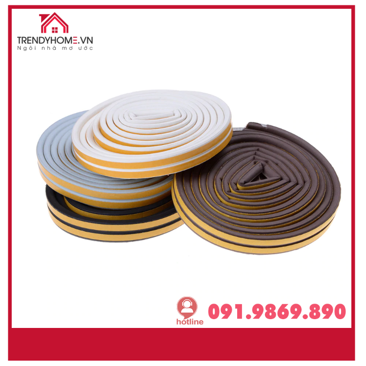 Gioăng cao su D, I, E chống ồn cánh cửa, cách âm, cách nhiêt