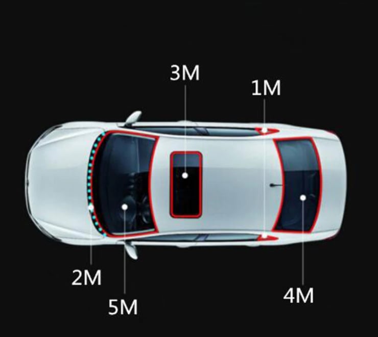 Gioăng ô tô, ron cao su nẹp chân kính cửa nóc, kính lái bên ngoài ngăn thoát nhiệt điều hòa chữ T băng keo 3M