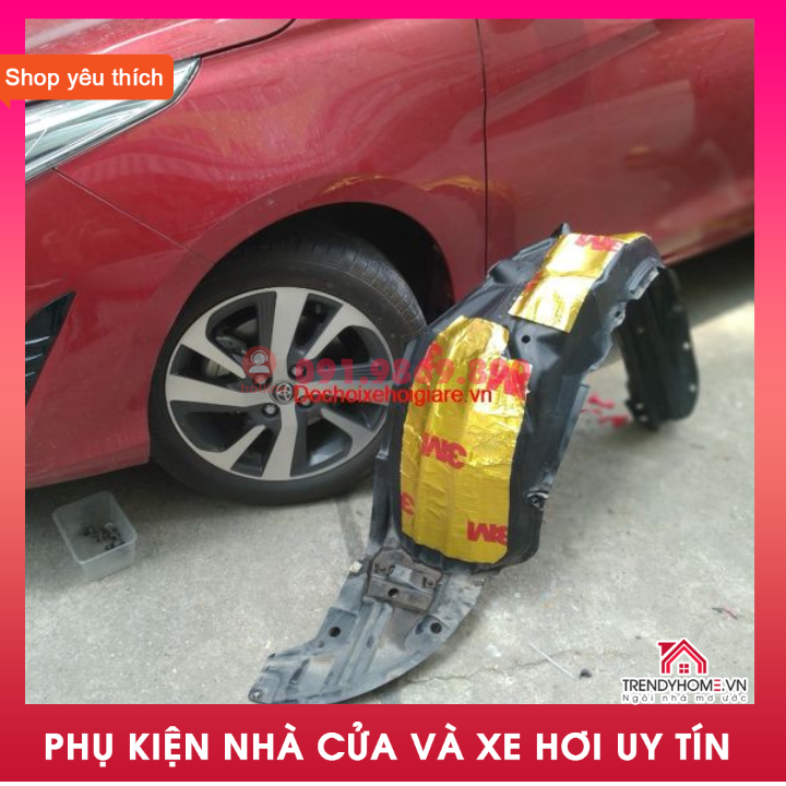 Tấm cách âm 3M™ ACOUSTIC 2 lớp màu vàng làm hốc bánh hoặc sàn xe chống ồn từ gầm và sàn ô tô cao cấp