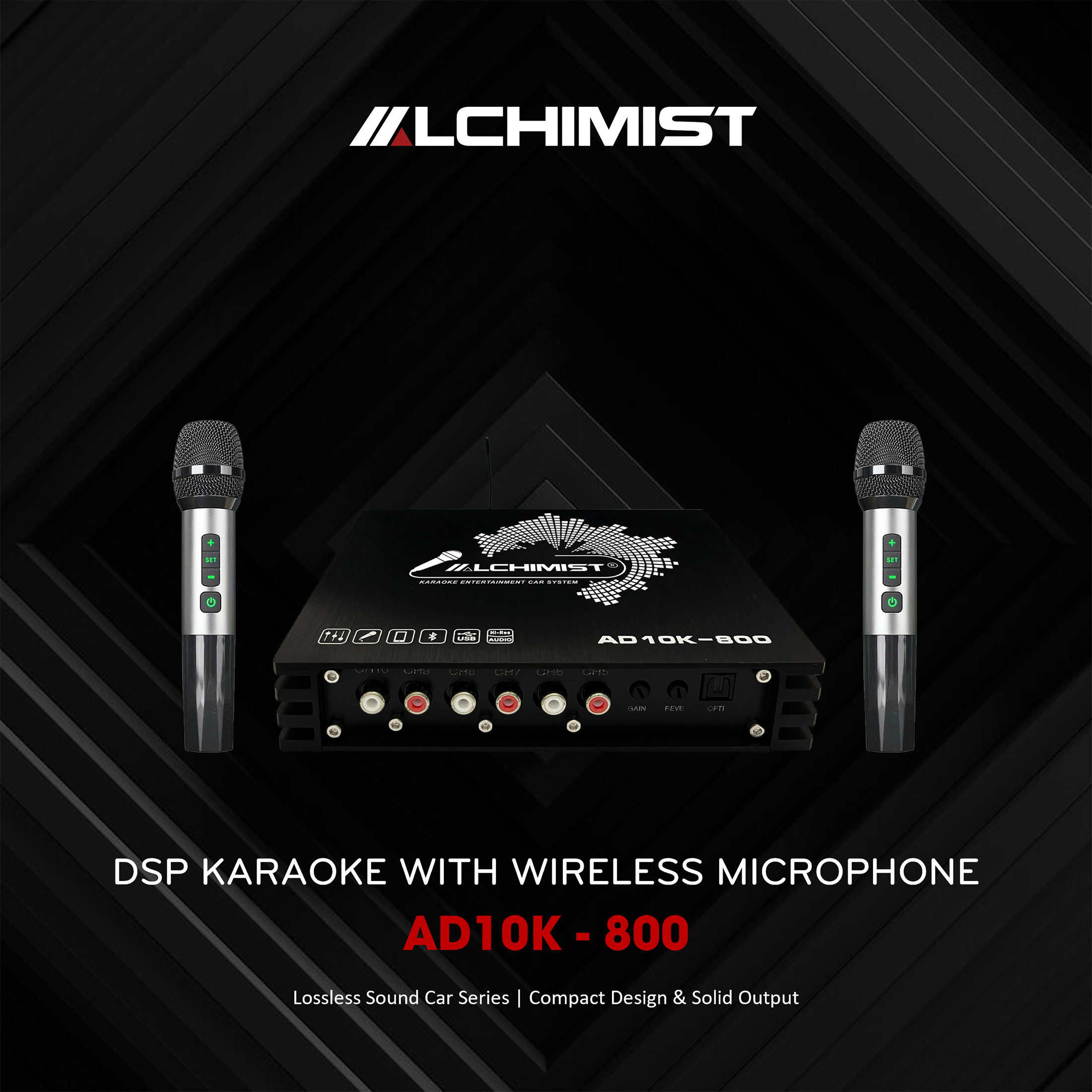 DSP ALCHIMIST AD10K-800 - 4 Kênh Karaoke Bluetooth 5.2