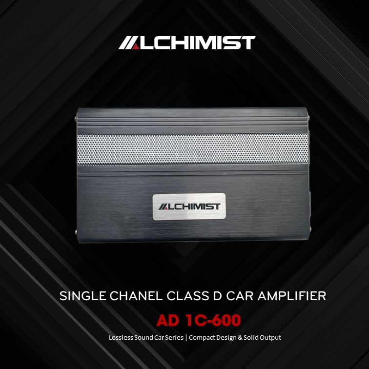DSP AD1C-600 1 kênh mono 600W Germany âm thanh tuyệt đỉnh dành cho loa sub hơi gầm ghế Alchimist cao cấp Âm ly ô tô