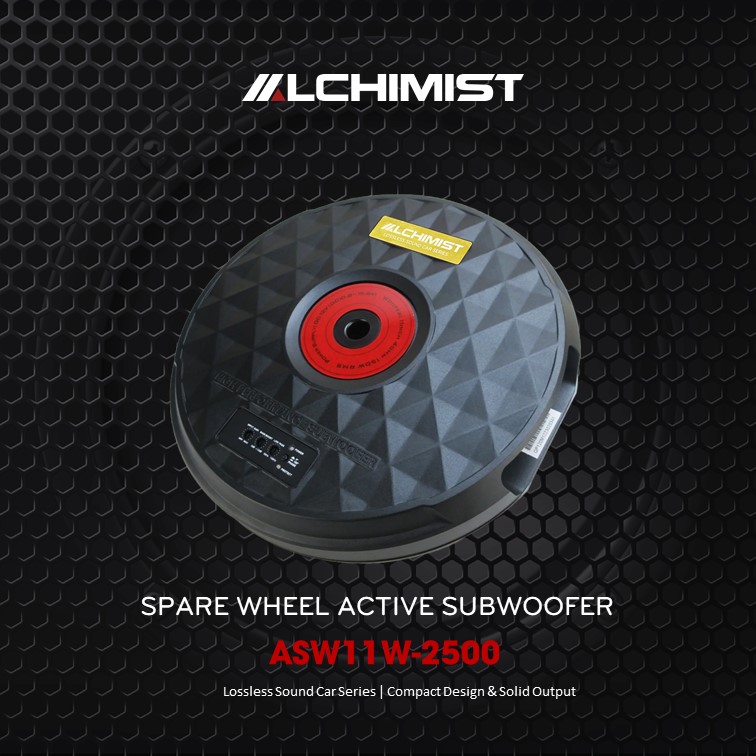 Subwoofer ALCHIMIST ASW11W-2500 - Active 11 inch Bánh Xe Dự Phòng 2500W