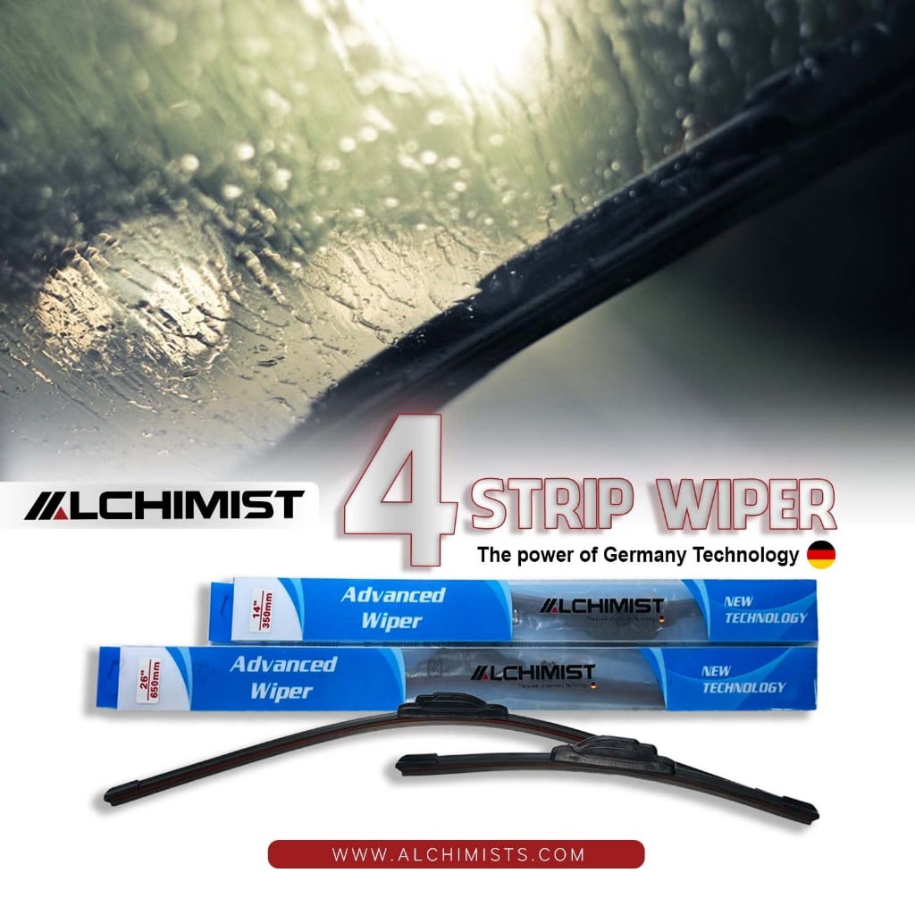 Cần Gạt nước mưa ô tô silicon 4 lưỡi phù hợp các hãng xe, cần gạt mưa ô tô xe hơi thân mềm silicon cao cấp gạt siêu sạch