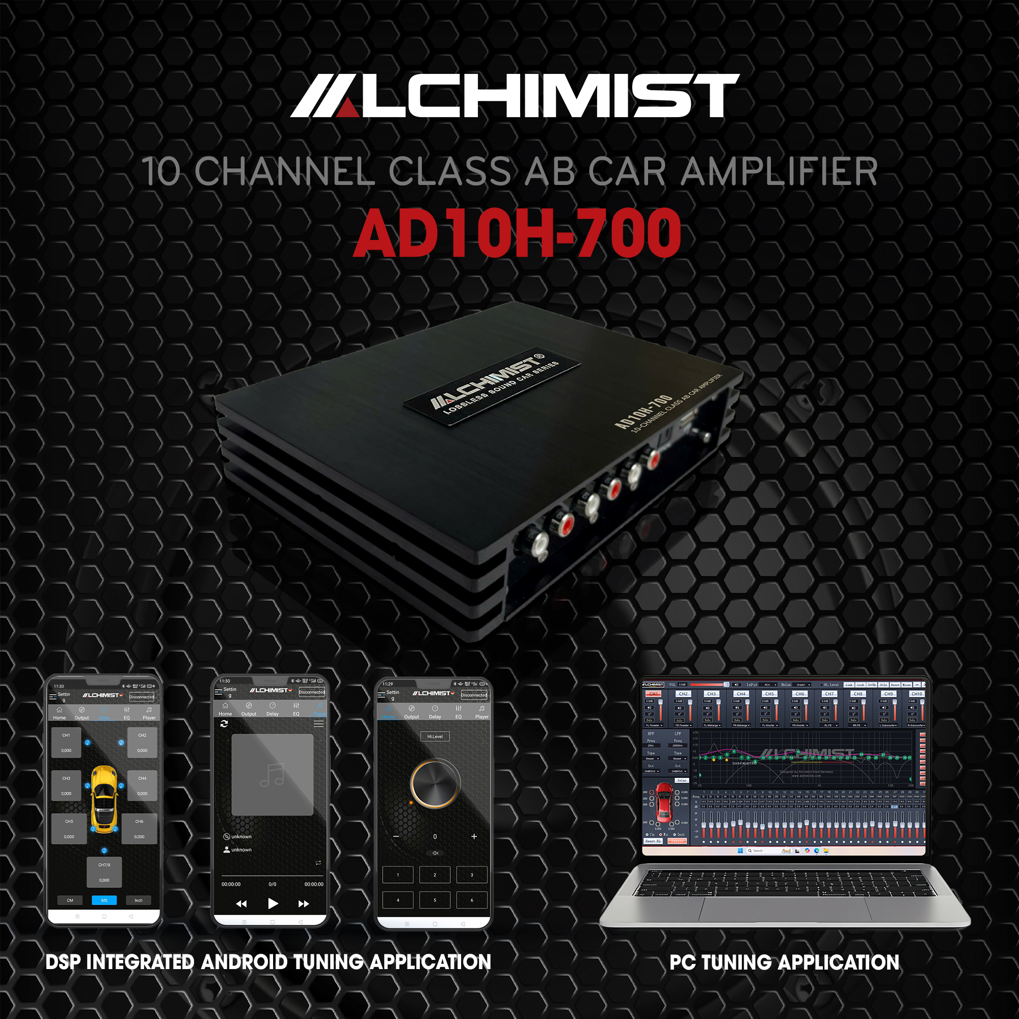 DSP ALCHIMIST AD10H-700 - 10 Kênh Bluetooth 5.0