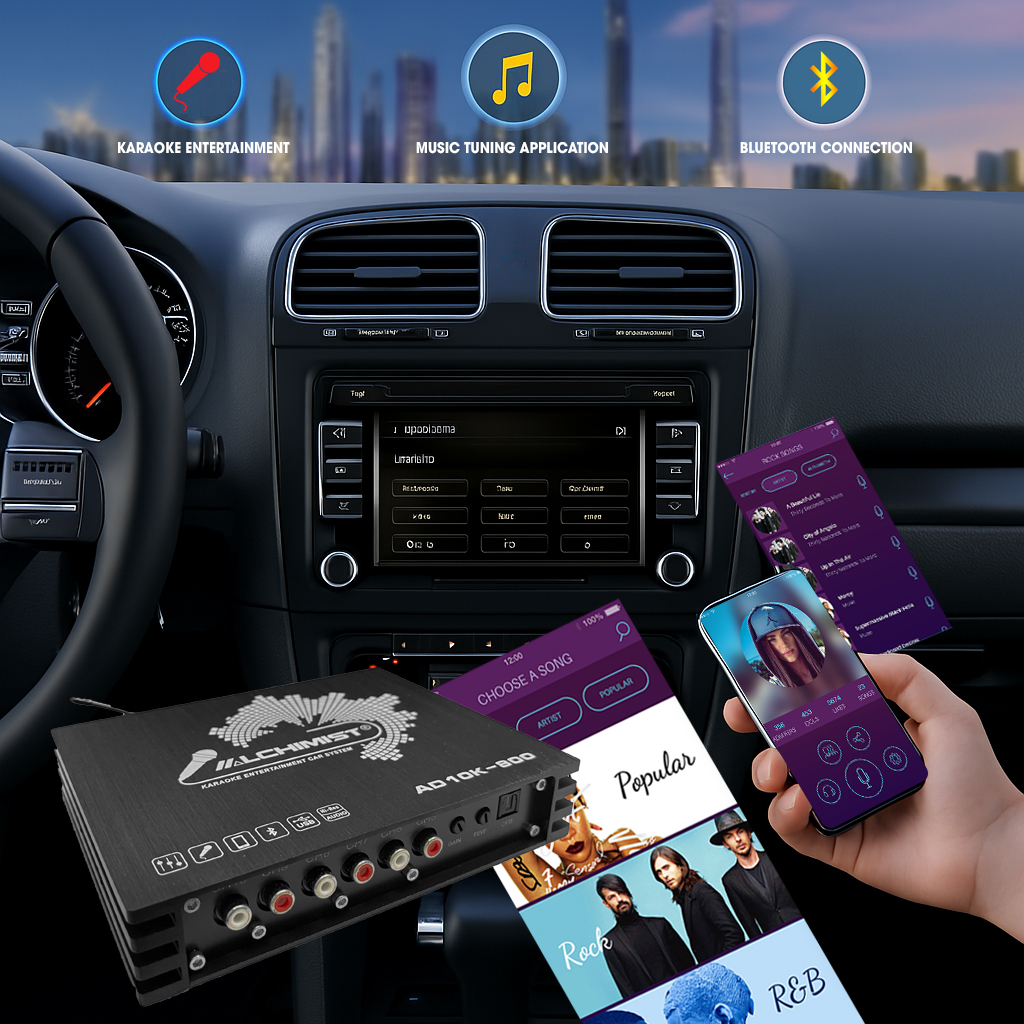 DSP ALCHIMIST AD10K-800 - 4 Kênh Karaoke Bluetooth 5.2