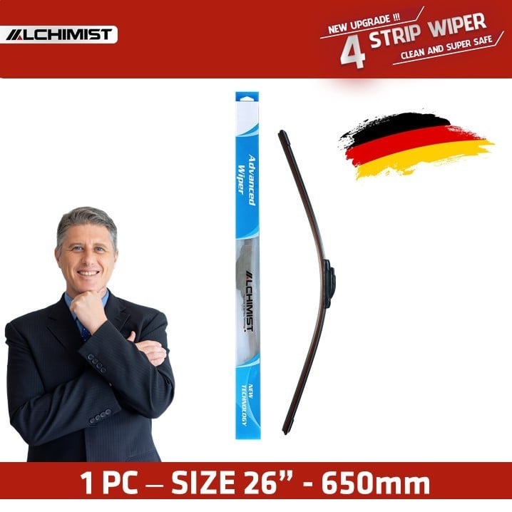 Gạt Mưa Ô tô MAZDA Loại Silicon 4 Lưỡi Cao Cấp, cần gạt nước Thiết Kế Thông Minh, Gạt Êm Và Sạch Hơn