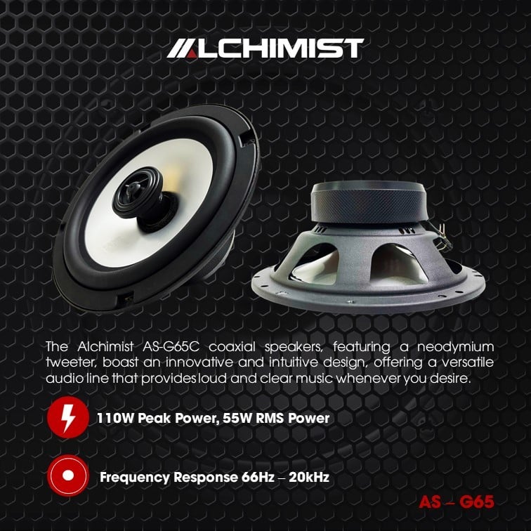 Loa cánh 2 way-Coaxial Loa Đồng Trục Alchimist AS-G65C - Âm Thanh Chất Lượng cao cấp bass mạnh mẽ cho Nhạc Remix