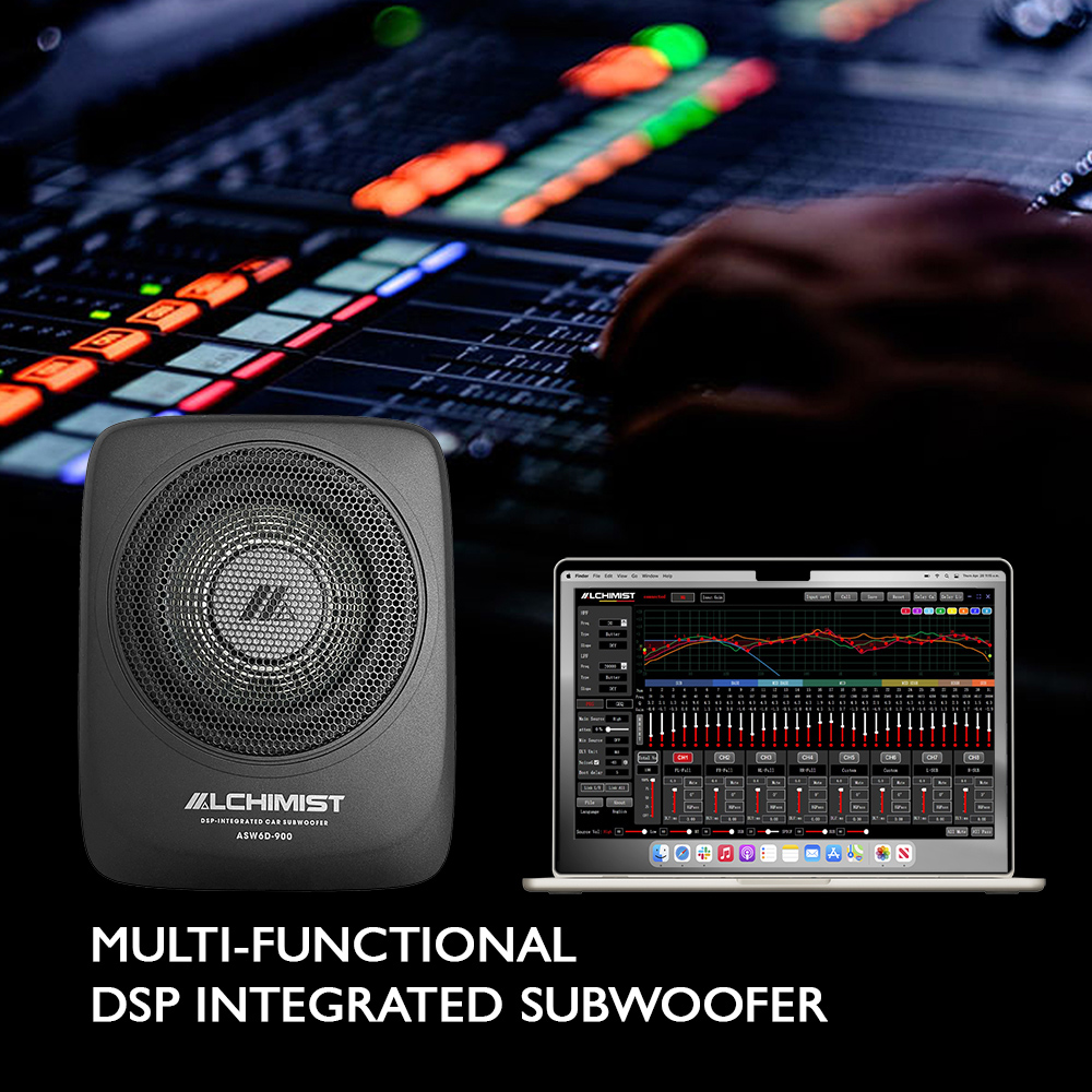 Sub Gầm Ghế ALCHIMIST ASW6D-900 - DSP Tích Hợp 8 Kênh