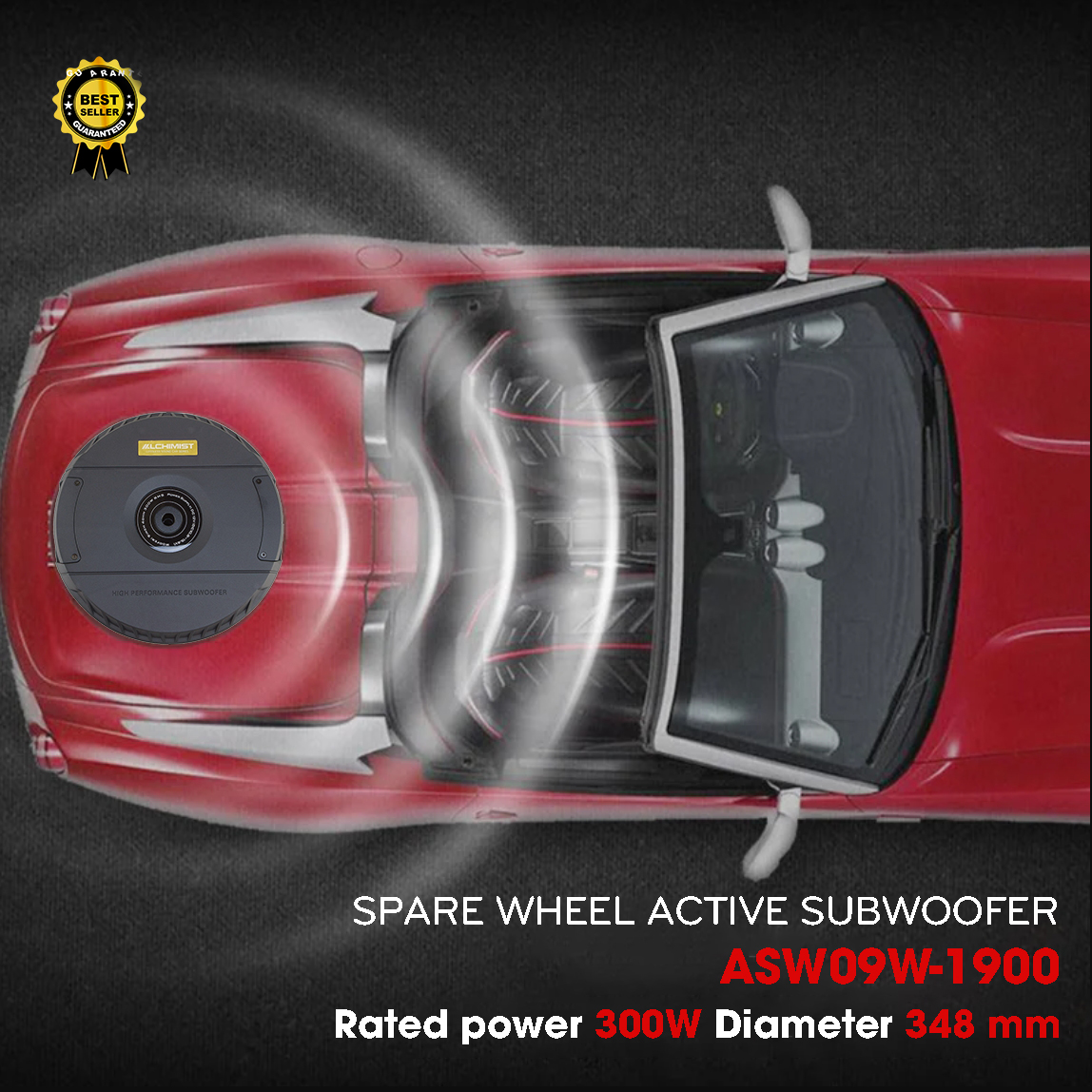 Subwoofer ALCHIMIST ASW09W-1900 - Active 9 inch Spare Tire 1500W