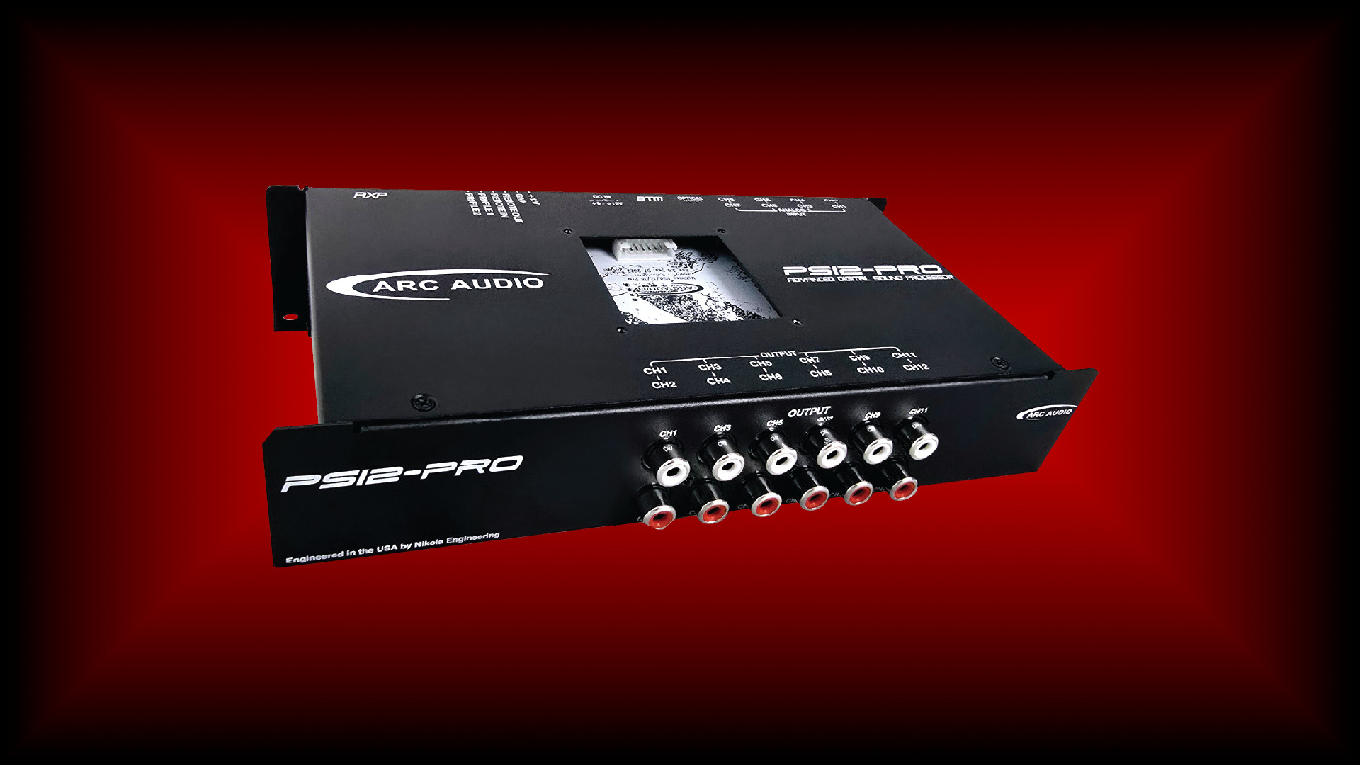Arc Audio Processors | PS12-Pro - Twelve Channel Car Audio Digital Sound Processor.