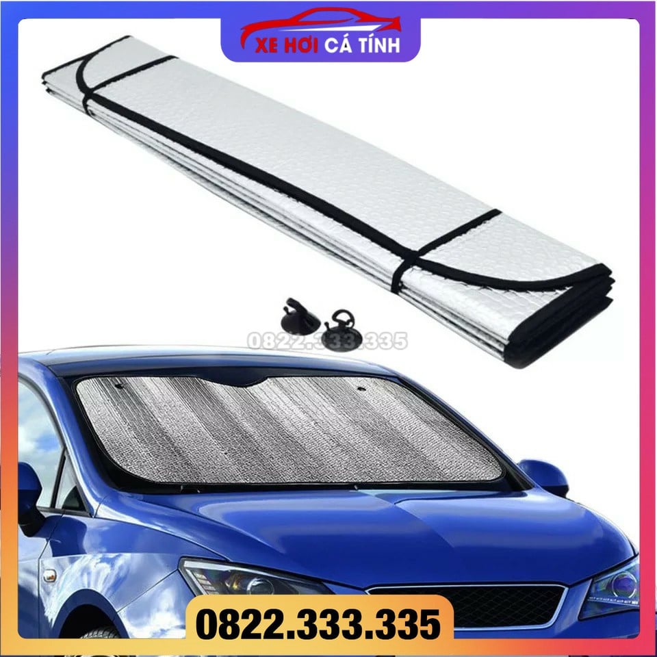 Tấm chắn nắng kính lái trong xe ô tô - chống nóng xe hơi - size 1m40x70cm - phù hợp với mọi xe Hàng loại 1