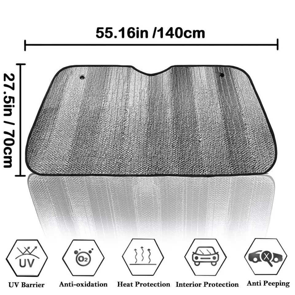 Tấm chắn nắng kính lái trong xe ô tô - chống nóng xe hơi - size 1m40x70cm - phù hợp với mọi xe Hàng loại 1