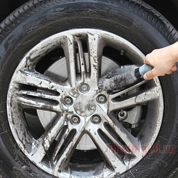 Bộ dụng cụ bàn chải chăm sóc vệ sinh bánh xe ô tô chuyên nghiệp phù hợp sử dụng tại nhà hoặc các cửa hàng chăm sóc xe