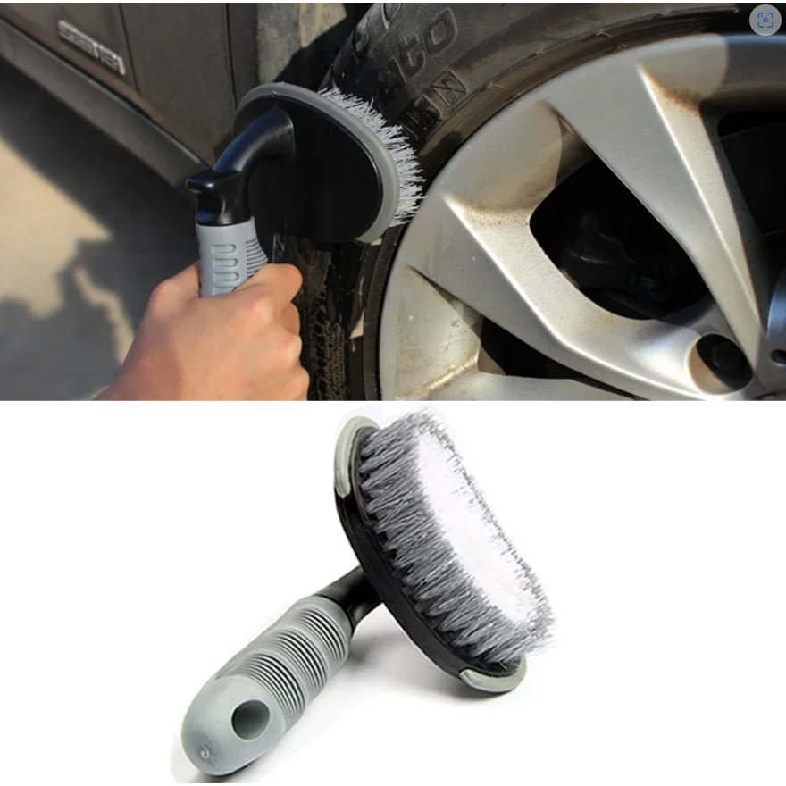 Bộ dụng cụ bàn chải chăm sóc vệ sinh bánh xe ô tô chuyên nghiệp phù hợp sử dụng tại nhà hoặc các cửa hàng chăm sóc xe