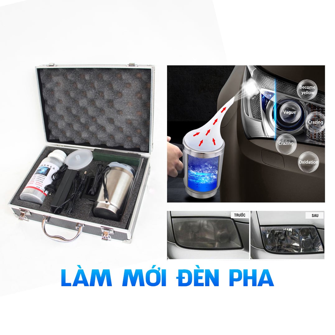 Bộ Sản Phẩm Tân Trang Đèn Pha ô tô, Chất Lỏng Sửa Chữa Làm Mới Nhựa Trong Mica Đèn Pha Xe Hơi Nội thất ô tô