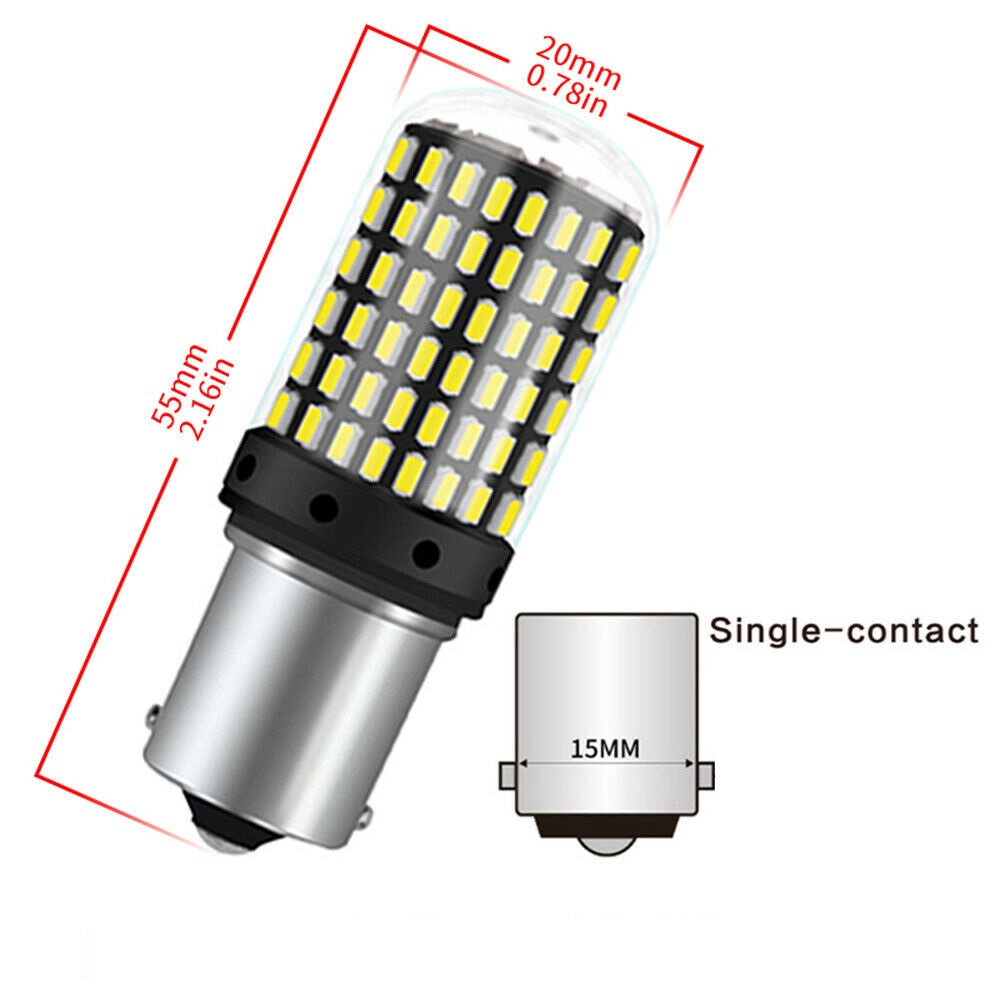 Bộ 2 Đèn LED Tín Hiệu Cho Xe Hơi 144 mắt Led ánh sáng trắng Cho Xe Hơi nhiều mã 1156, 1157 loại 150 độ và 180 độ, T20, T25