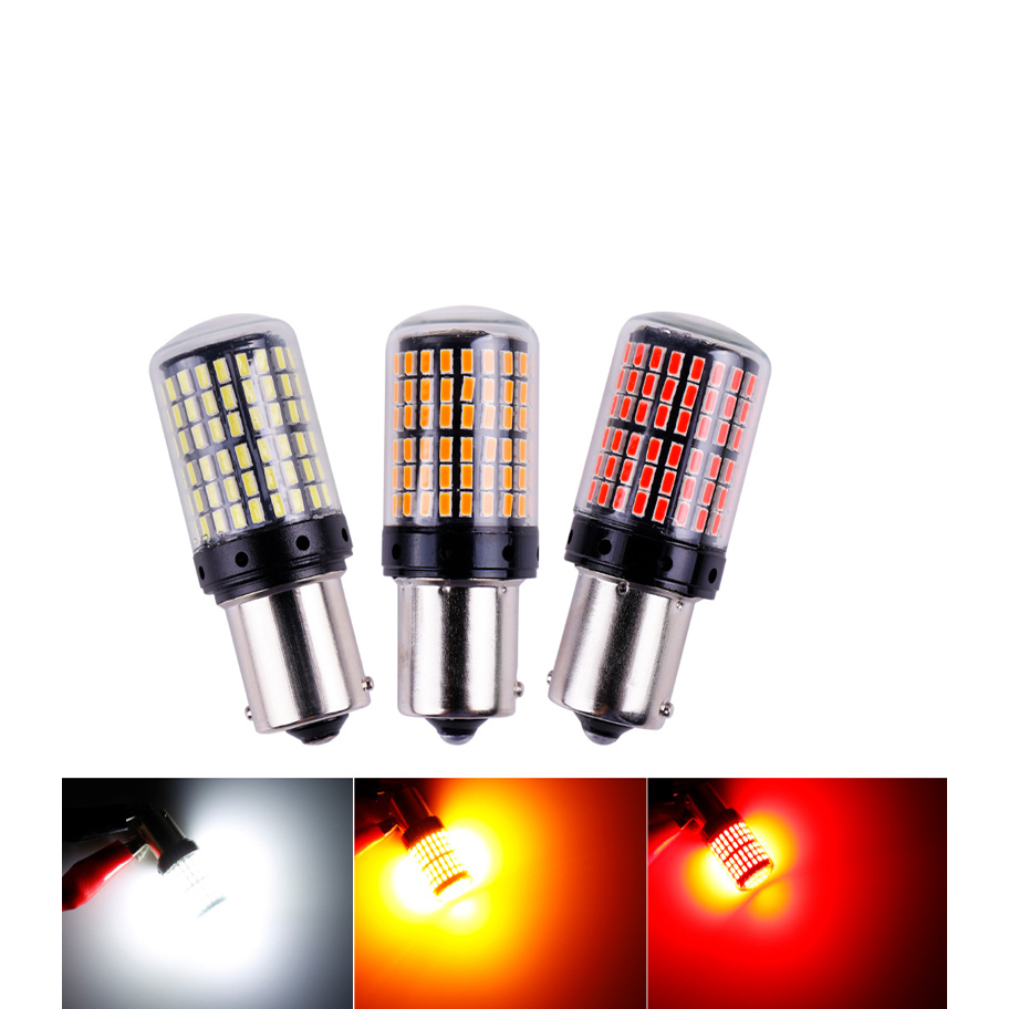 Bộ 2 Đèn LED Tín Hiệu Cho Xe Hơi 144 mắt Led ánh sáng trắng Cho Xe Hơi nhiều mã 1156, 1157 loại 150 độ và 180 độ, T20, T25