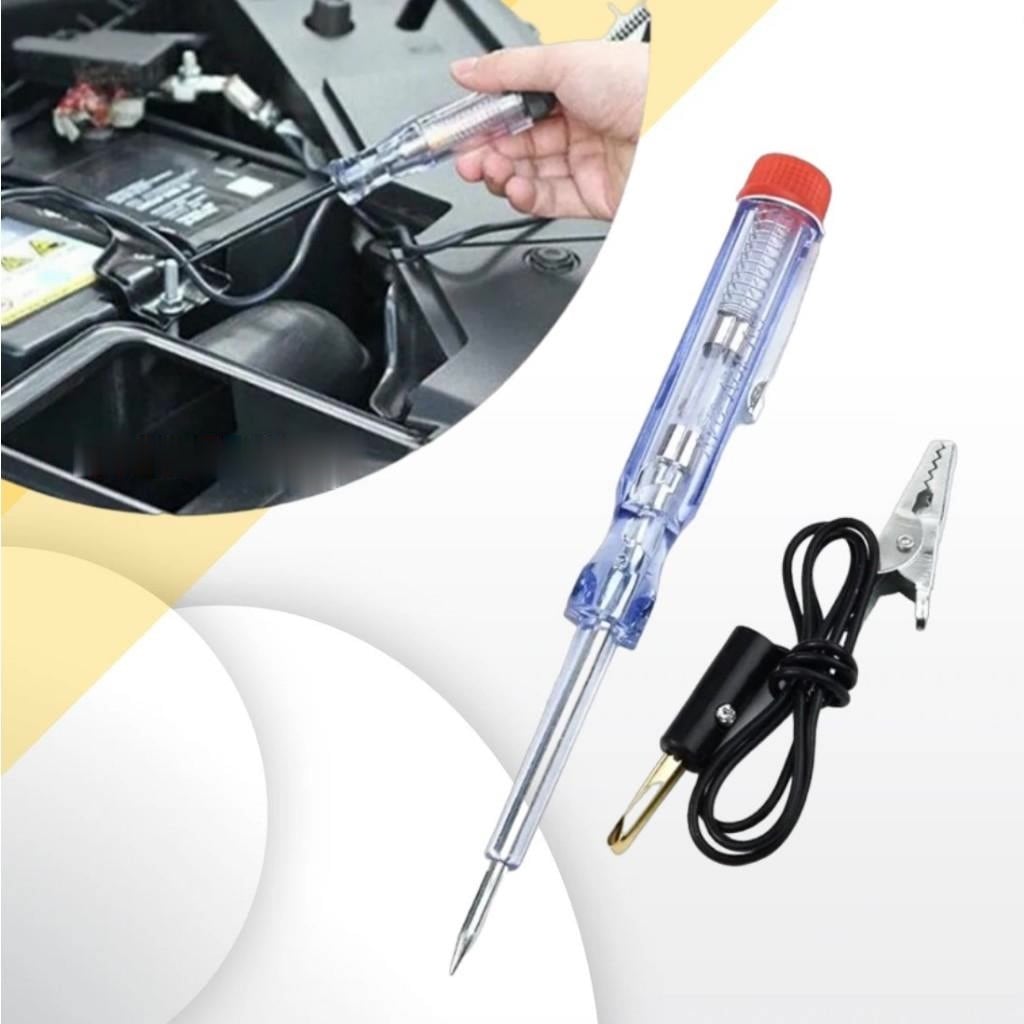 Bút Đo Điện Cầu Trì, Tua Vít/ Bút Rà Thử Điện Trong Suốt 6V-12V-24V Cầu Chì Cho Xe Ôtô, Xe Máy