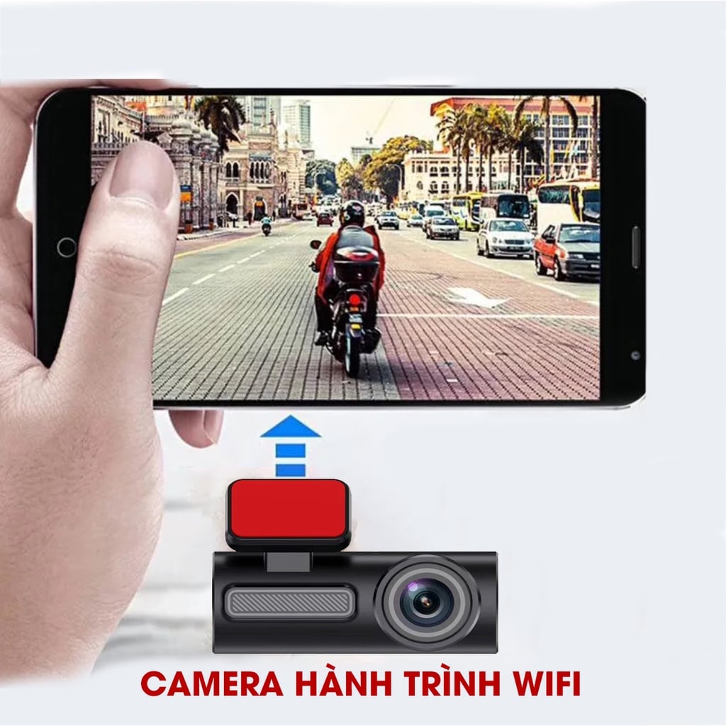 Camera Hành Trình Ô Tô Độ Phân Giải 2K Kết Nối Wifi có màn hình LCD hiển thị Bảo Hành 12 tháng