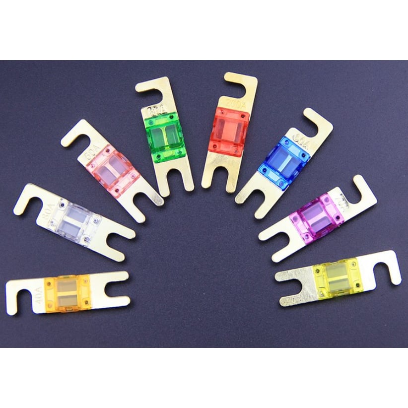 Cầu Chì Tổng Bắt Vít Ngang, Cầu chì móc cho ô tô độ loa sub xe hơi, Cầu chì AFS Mạ Niken cao cấp