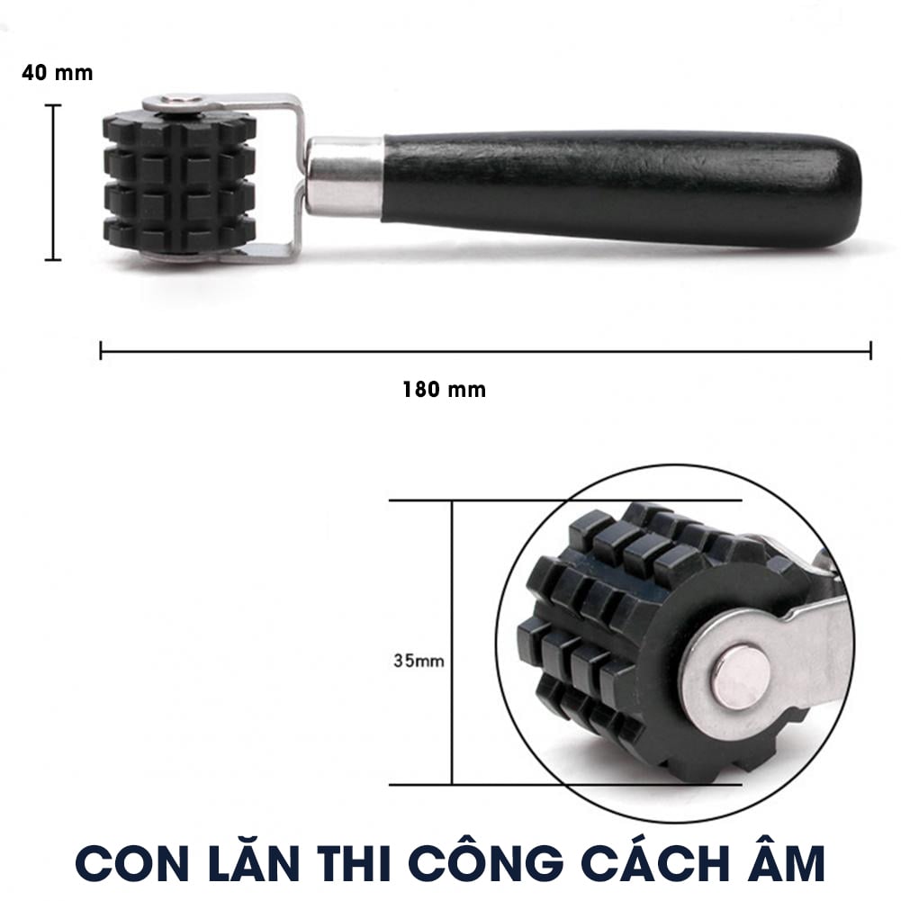 Con Lăn Dán Cách Âm chống ồn xe ô tô loại bánh Có Gai