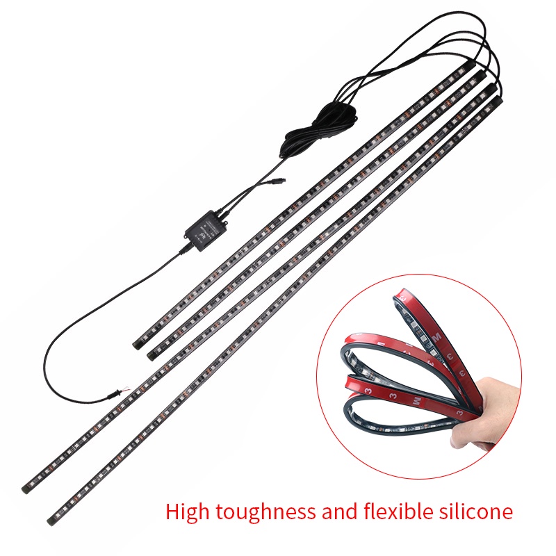 Dải đèn LED gầm xe trang trí khung xe ô tô Thanh đèn LED neon RGB Đèn trang trí dưới gầm xe ưu đãi