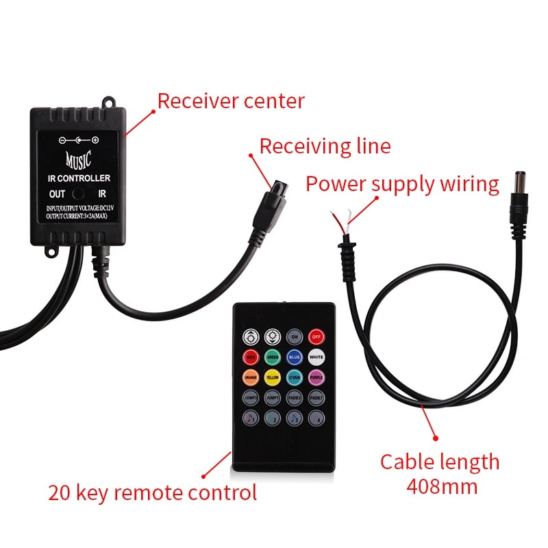 Dải đèn LED gầm xe trang trí khung xe ô tô Thanh đèn LED neon RGB Đèn trang trí dưới gầm xe ưu đãi