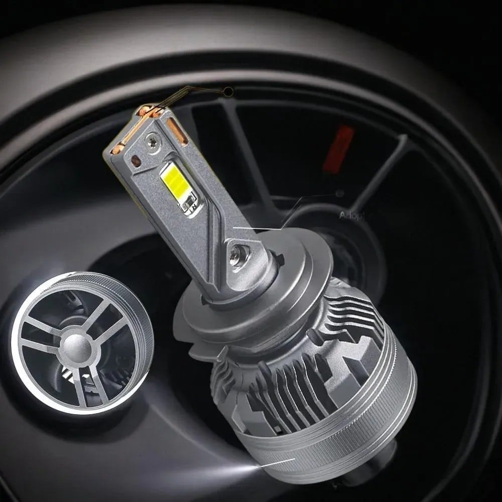 Đèn Pha/ Cos Ô tô, Đèn Led V95-Pro 6000K Canbus cắm chân đèn nguyên bản dòng cao cấp ống đồng đen siêu bền chân H4, H7