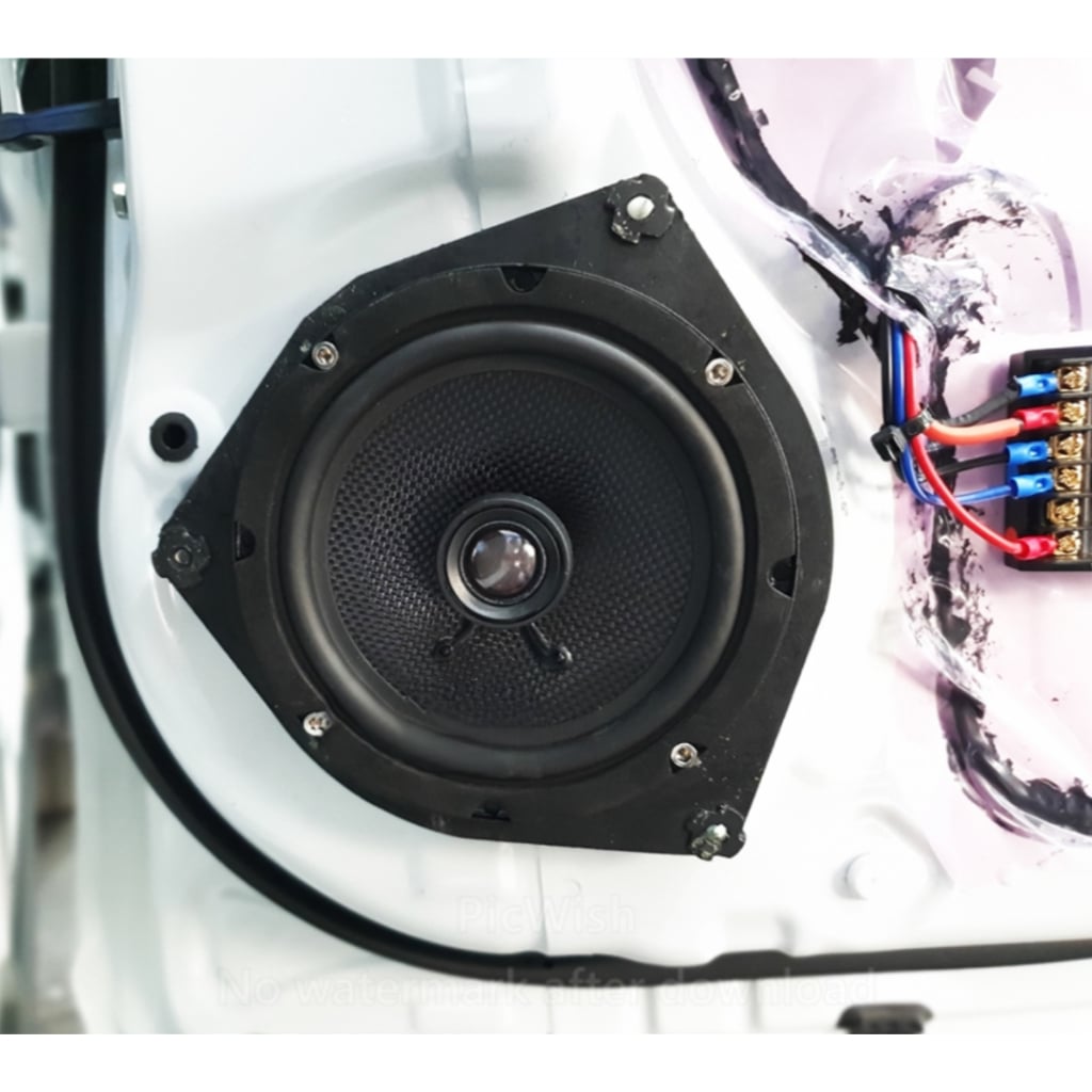 Dưỡng loa cánh ô tô 3 cạnh dành cho xe Toyota và Nissan viền nhựa đặc dày - Loa cánh ô tô 6.5 inch CAO CẤP - Phụ kiện loa