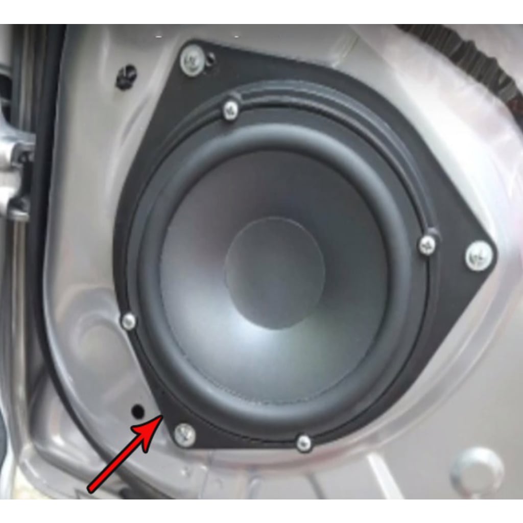 Dưỡng loa cánh ô tô 3 cạnh dành cho xe Toyota và Nissan viền nhựa đặc dày - Loa cánh ô tô 6.5 inch CAO CẤP - Phụ kiện loa