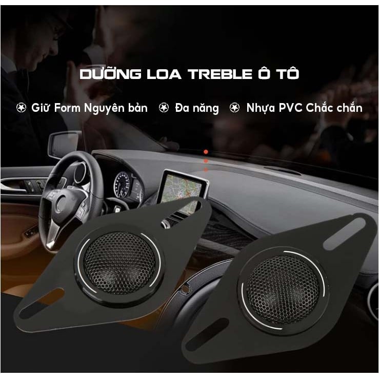 Dưỡng Loa Treble Đa Năng - Đế Loa Màu Đen (Nhựa PVC Cao Cấp) độ loa ô tô hoặc nhà cửa tiện dụng