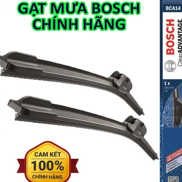 Gạt Mưa Bosch Siêu Bền Thân Mềm Không Xương - Gạt Mưa Ô Tô Silicone Loại  Cao Cấp Thương Hiệu Đức Độ Bền Cao