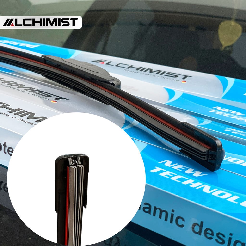 Gạt Mưa Ô Tô Xương Mềm WIPER BLADE 4 Lưỡi Silicon cần gạt nước Cao Cấp Cần Gạt Nước Mưa Xe Ô Tô Siêu Sạch chống ồn cỡ 14 đến 26 Inch