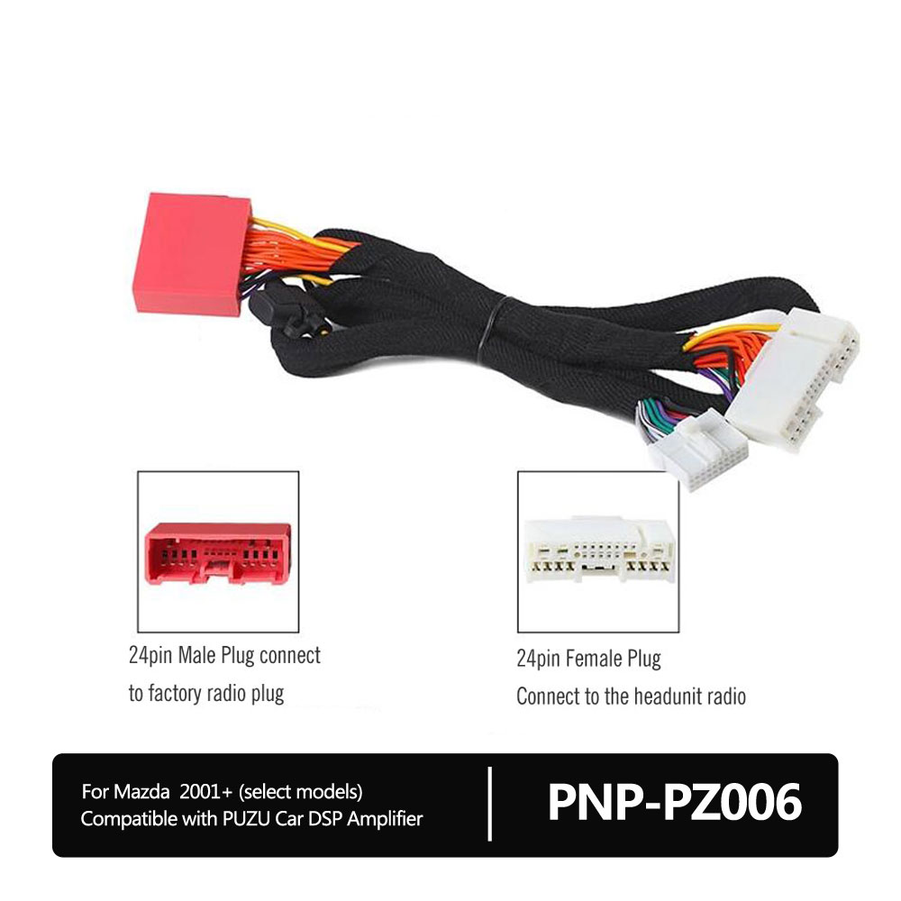 Giắc DSP nguyên bản Mazda 2 / Mazda 3 - Dây kết nối DSP không cần cắt nối