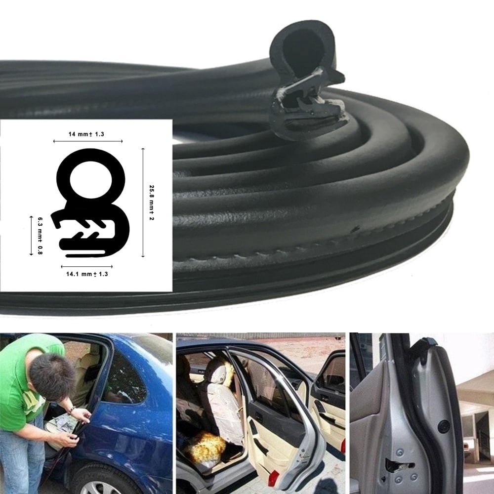 Gioăng cao su đen Lõi thép thay nguyên bản cho xe ô tô chất liệu ECPD thay thế cho gioăng cốp xe, cửa xe ô tô cách âm chống ồn xe ô tô