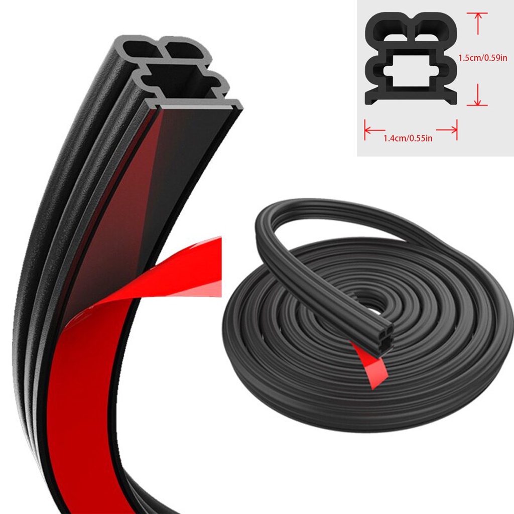 Gioăng Cao Su Hai Lớp Cách Âm Chống Nước Dán Cửa Xe Hơi, Mui Xe Cách âm chống bụi chống ồn Ô tô SUV, Xe tải, 16 chỗ