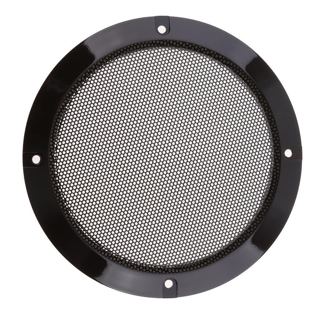 Màng lưới bảo vệ loa, Ê căng loa bass chất liệu màng kim loại hình tròn, dưỡng loa mặt ngoài, kích thước 2 inch, 4.inch