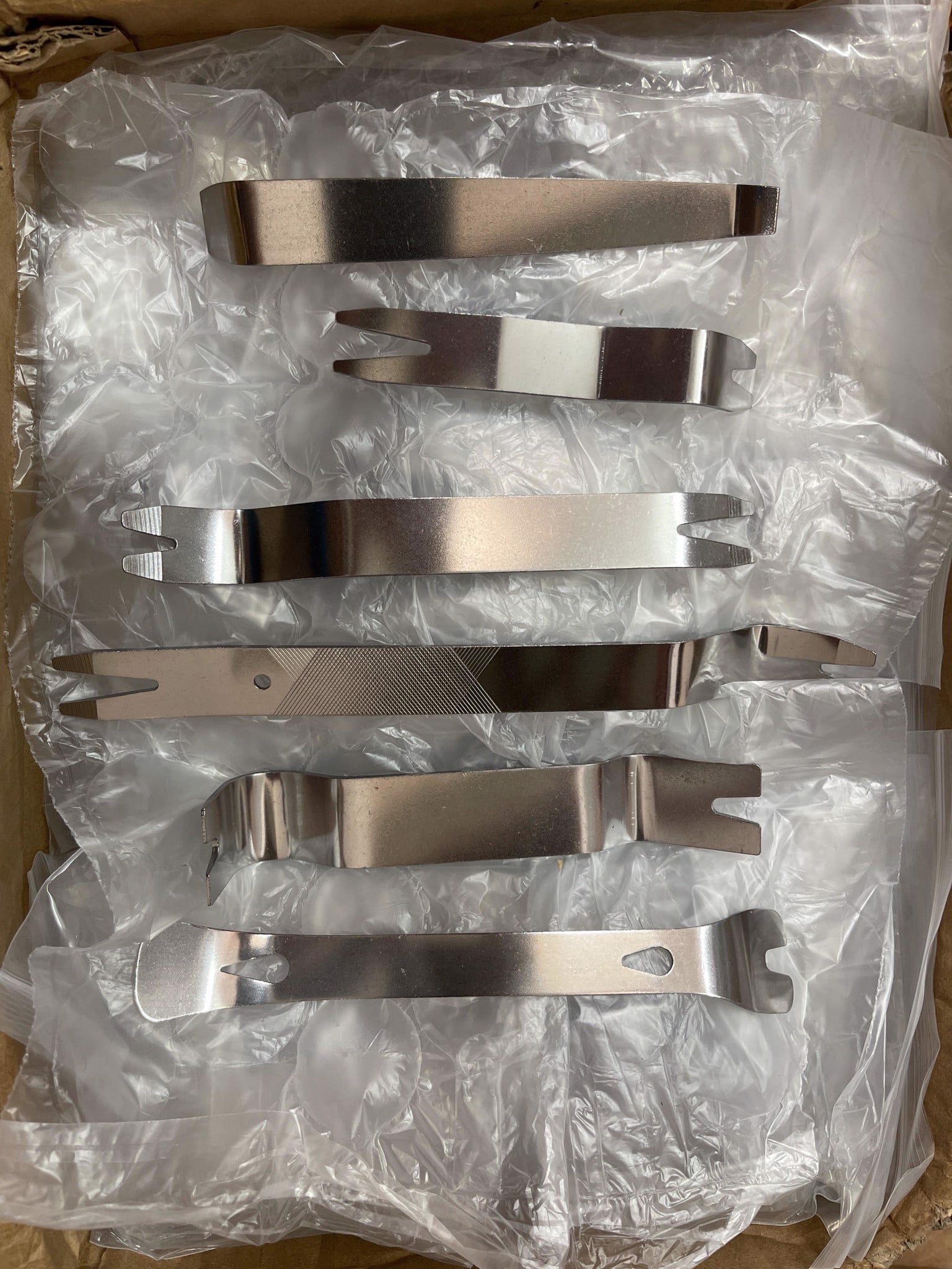 Set 6 công cụ bằng kim loại tháo gỡ đồ nội thất, táp lô, tháo cần số, tháo vô lăng thi công cách âm chống ồn ô tô