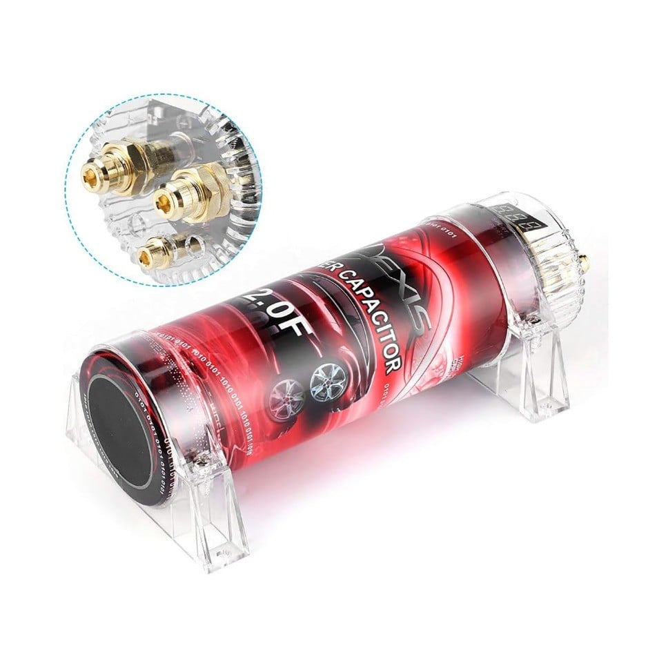 Tụ Điện Âm Thanh 2.0 Farad Hiển Thị Điện Áp