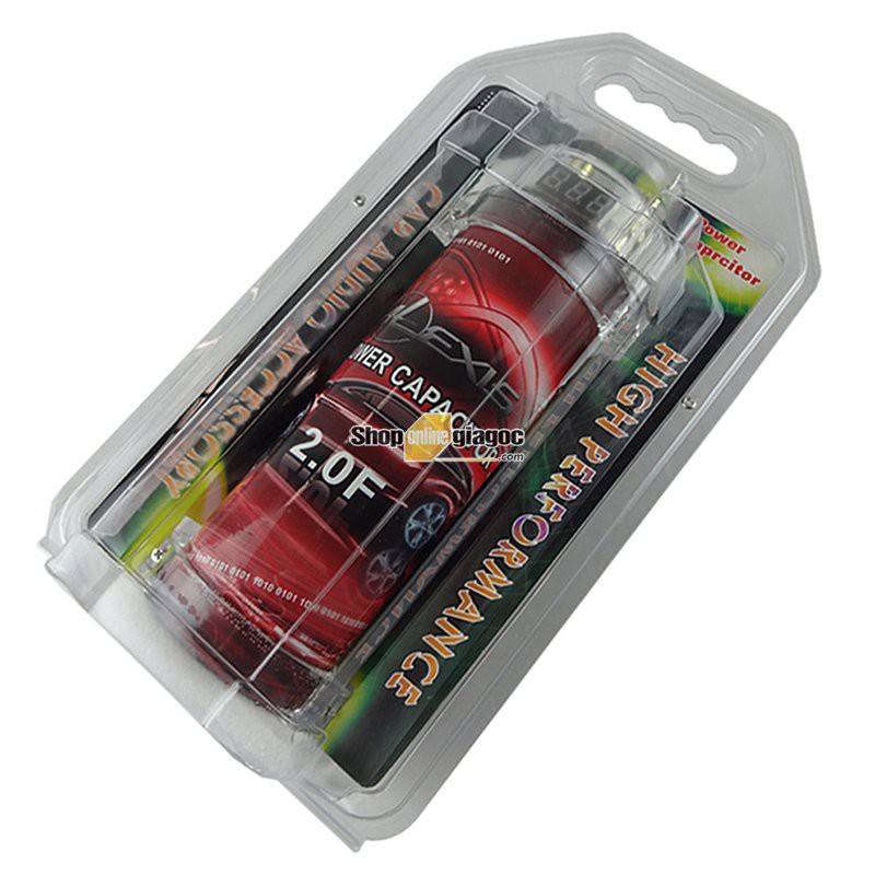 Tụ Điện Âm Thanh 2.0 Farad Hiển Thị Điện Áp