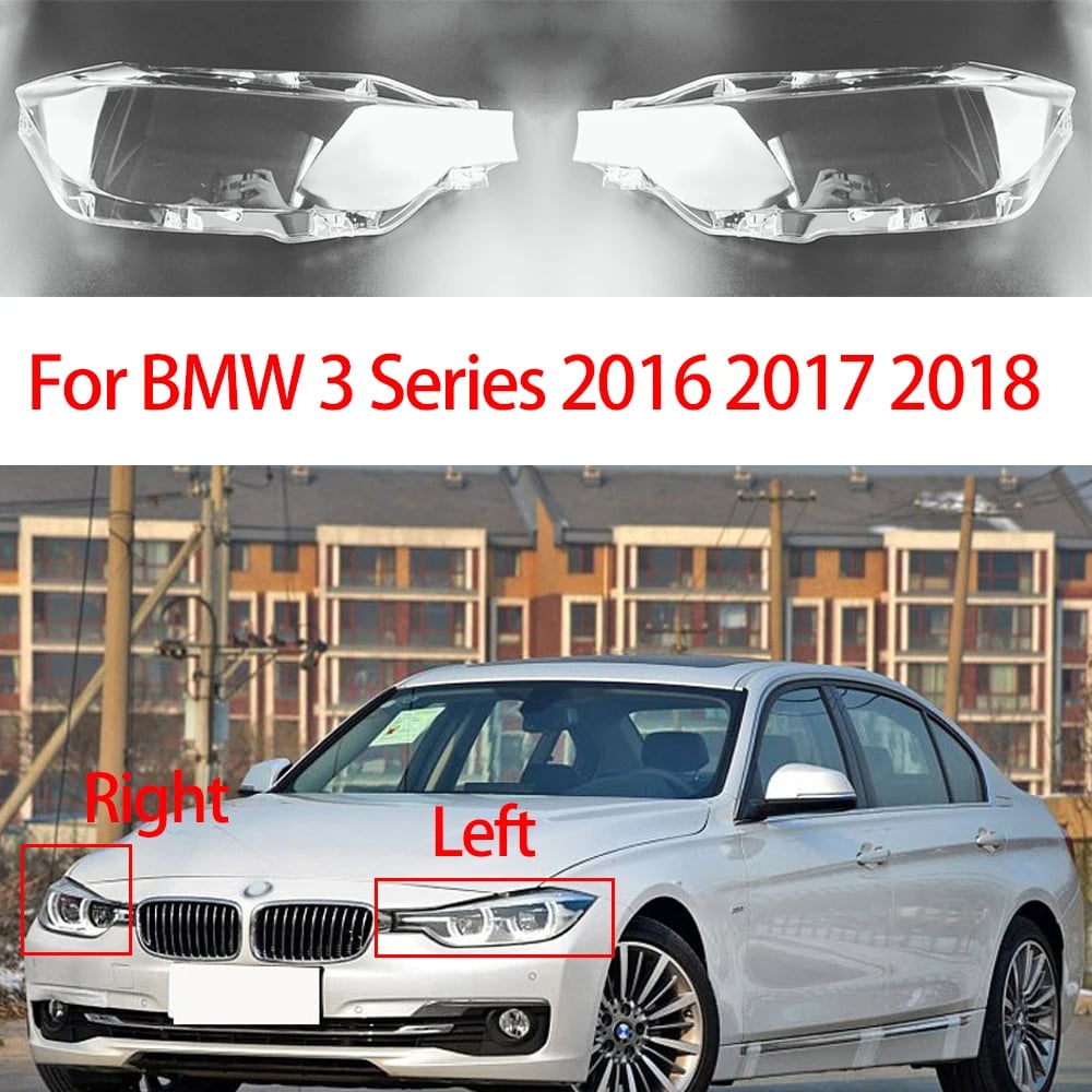 Vỏ đèn  ô tô, Mặt kính đèn pha, vỏ đèn pha Cho BMW 3 Series F30 / F35 2016 2017 2018, 320 / 328 / 316 / 335