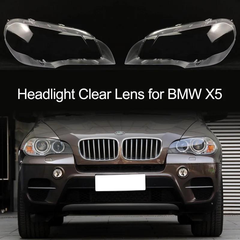 Vỏ đèn pha BMW X5 E70 Và F15 Ốp Mắt đèn phía Trước cho Ô Tô, Kính màu Trong Suốt, Cho Các Mẫu Xe Từ 2007-2013, Ốp Đèn Pha, Vỏ Đèn, Mặt Nạ