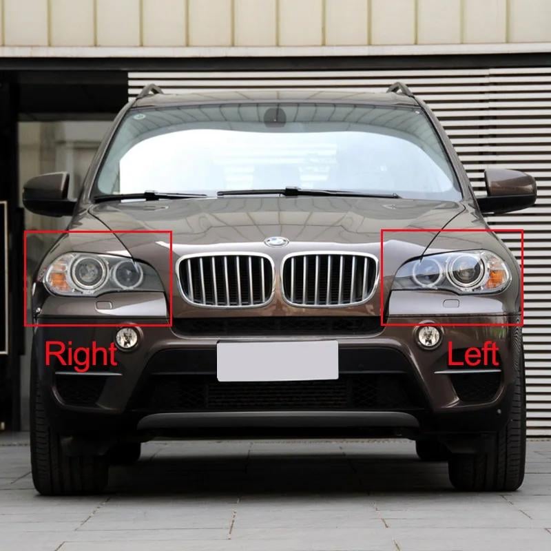 Vỏ đèn pha BMW X5 E70 Và F15 Ốp Mắt đèn phía Trước cho Ô Tô, Kính màu Trong Suốt, Cho Các Mẫu Xe Từ 2007-2013, Ốp Đèn Pha, Vỏ Đèn, Mặt Nạ