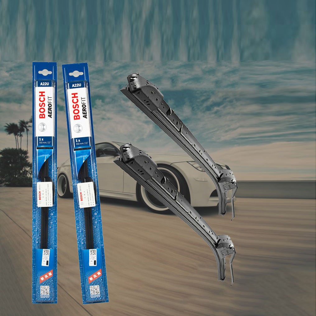 Gạt Mưa Bosch Siêu Bền Thân Mềm Không Xương - Gạt Mưa Ô Tô Silicone Loại  Cao Cấp Thương Hiệu Đức Độ Bền Cao