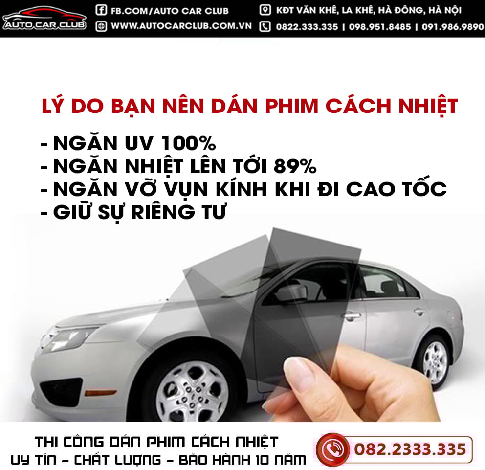 Dán phim cách nhiệt chống nóng Classis cho ô tô